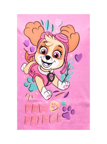Paw Patrol Langarmshirt Paw Patrol Skye mit Glitzer in Pink