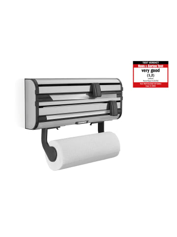 Leifheit Wandrollenhalter Parat Royal schwarz silber 39,0 x 10,0 x 27,0 cm