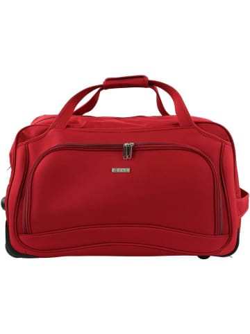 D&N Bags & More - 2-Rollenreisetasche 65 cm (schwarz) in rot