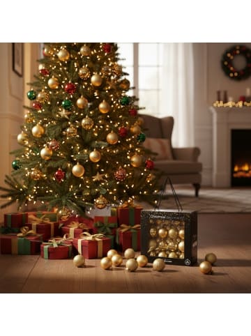 Home&Styling Collection Glas-Christbaumkugeln in verschiedenen Größen in Gold, 13 x 26,5 x 26,5 cm
