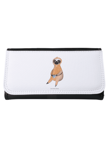 Mr. & Mrs. Panda Frauen Portemonnaie Faultier Kaffee ohne Spruch in Weiß