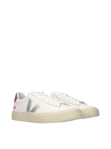 Weiß Leder Low Top Sneaker