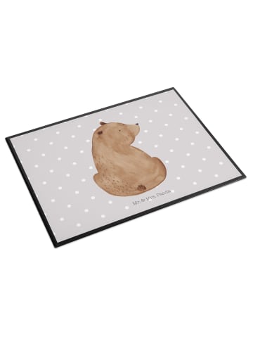 Mr. & Mrs. Panda schreibtischunterlage Bär Schulterblick ohne Sp... in Grau Pastell