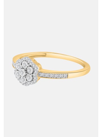 Diamant Exquis Ring aus 375 Gelbgold mit Diamant