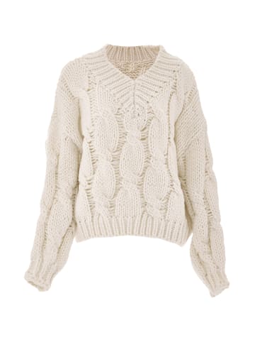 ebeeza Strickpullover in Wollweiss