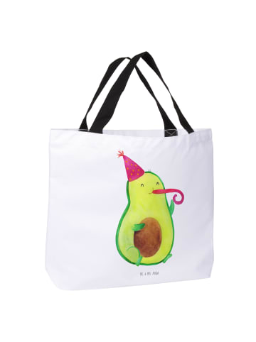 Mr. & Mrs. Panda Tasche Avocado Geburtstag ohne Spruch in Weiß