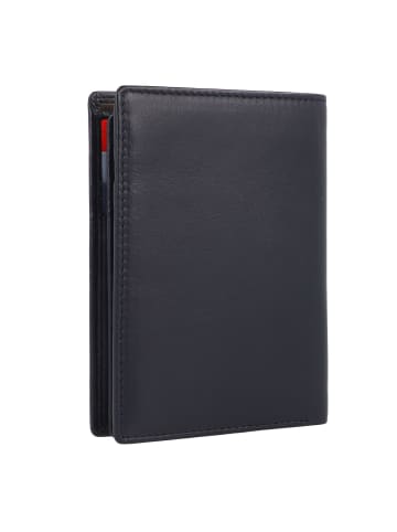 DuDu Geldbörse RFID Leder 9,5 cm in navy