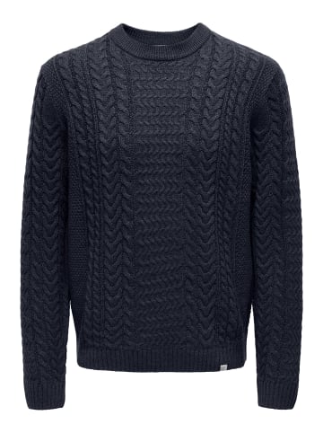 ONLY & SONS Strickpullover in Dark Navy