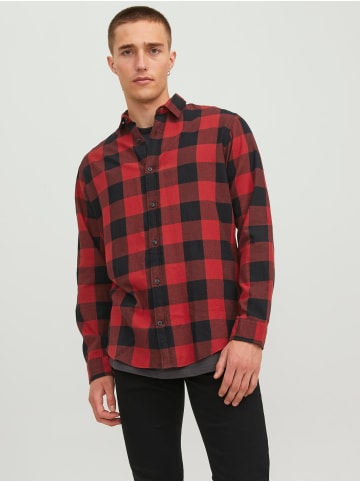 Jack & Jones Hemd Slim Fit JJEGINGHAM in Rot