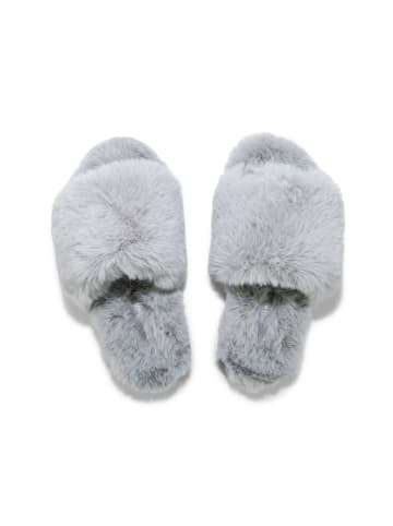 Flip Flop Hausschuh "slide*fur 2" in grau