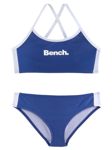 Bench Bustier-Bikini in blau-weiß