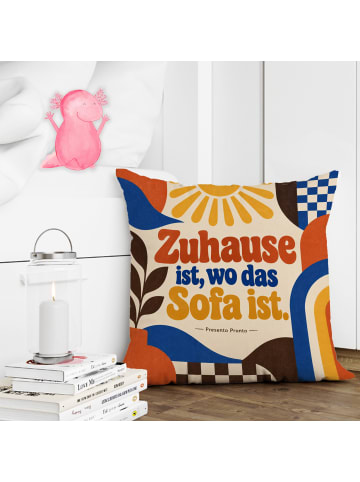 Mr. & Mrs. Panda Kuschelkissen 40x40 Sofakissen retro Design mit... in Weiß