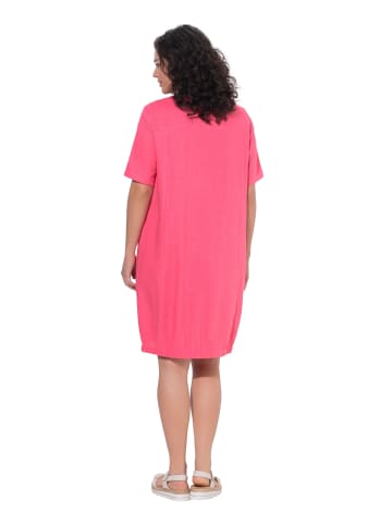 Ulla Popken Midikleid in helles fuchsia