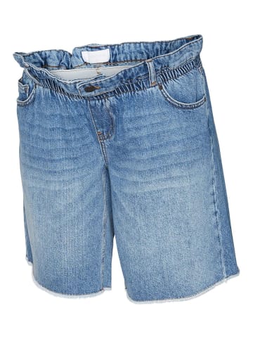 mama licious Jeans-Shorts in Medium Blue Denim