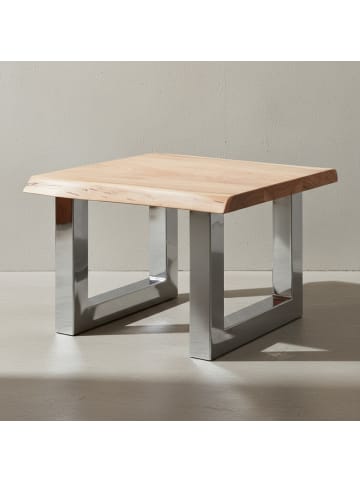 KADIMA DESIGN Couchtisch | Akazie, 58x40x60cm, Metallgestell