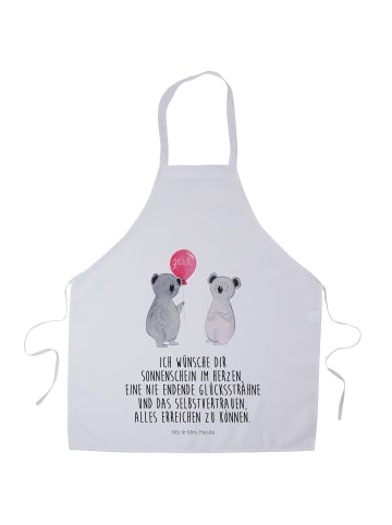 Mr. & Mrs. Panda Schürze Koala Luftballon mit Spruch in Weiß