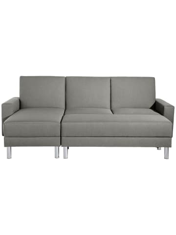 58 aufm Kessel FUNKTIONSSOFA mit Hocker Katryna Flachgewebe hellgrau