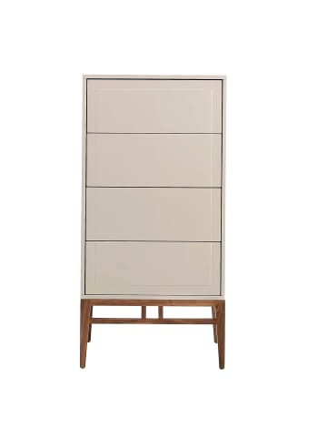 Angel Cerdá Chiffonier 7036 in Walnuss / Grau – (B)60 x (H)120 x (T)45 cm