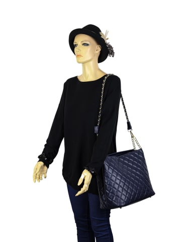 collezione alessandro Ledertasche " Elegante " in blau