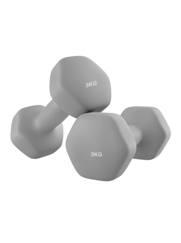SONGMICS 2er-Set: Hanteln Stefan in Grau - (B)10.5 x (H)9.5 x (T)21 cm