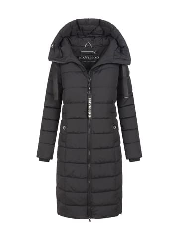 Navahoo Winterjacke Navahoo Mondmaedchen Damen Winter Steppjacke N036 in Schwarz