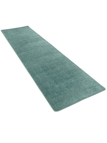 Snapstyle Hochflor Velours Läufer Teppich Luna in Mintgrün