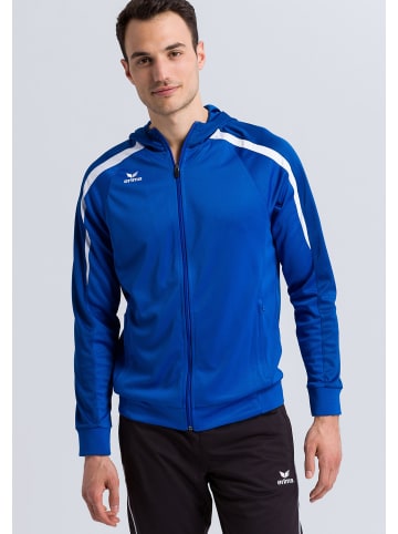 erima Liga 2.0 Trainingsjacke mit Kapuze in new royal/true blue/weiss