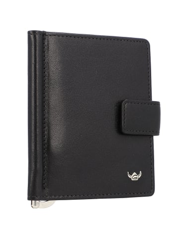 Golden Head Colorado Kreditkartenetui Leder 8,5 cm mit Geldscheinklammer schwarz