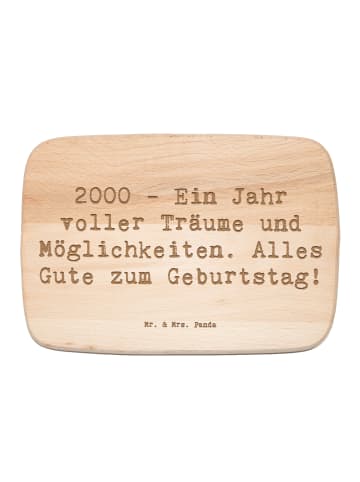 Mr. & Mrs. Panda vesperbrett Spruch 2000 Geburtstagsträume mit S... in Transparent