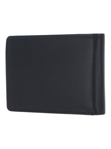 Golden Head Polo Geldbörse RFID Schutz Leder 12.5 cm in schwarz
