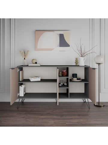 CALICOSY Sideboard CLARA in Mol - (W)142  x (H)83  x (L)35,6 cm