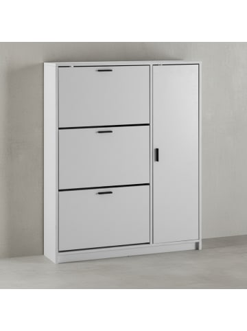 KADIMA DESIGN Schuhschrank 90x120x24 cm Schuhkipper Geschlossen, Schuhkommode