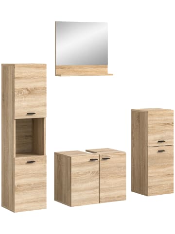 xonox.home Badkombination in Eiche Sonoma Nachbildung - (B) 137 x (H) 186 x (T) 33