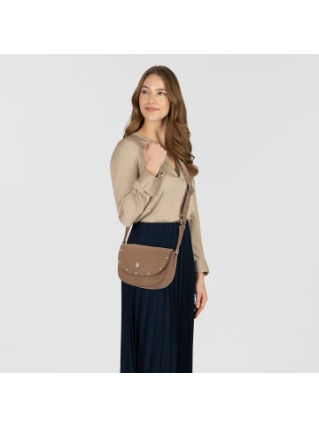 U.S. Polo Assn. Upton Schultertasche 23 cm taupe