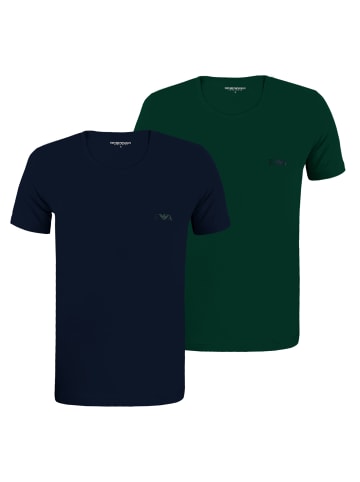 Emporio Armani 2er Pack Crew Neck T-Shirt in Mehrfarbig