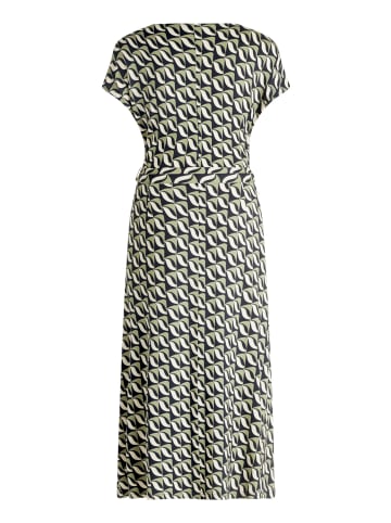 Betty Barclay Jerseykleid mit V-Ausschnitt in Dark Blue/Green