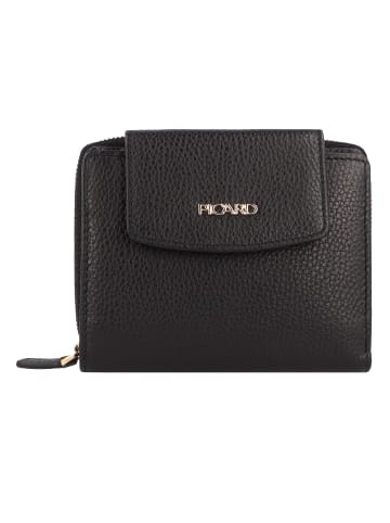 PICARD Java 1 Geldbörse RFID Schutz Leder 12 cm schwarz