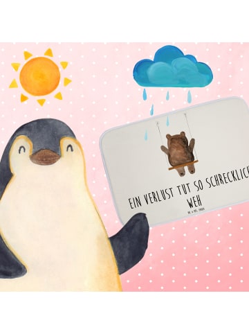 Mr. & Mrs. Panda Badematte Bär Schaukel mit Spruch in Weiß