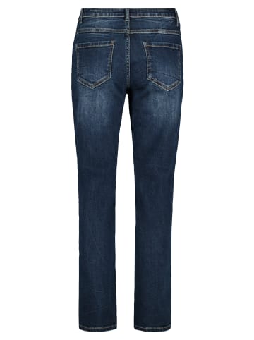 CARTOON Regular Fit-Jeans mit Strass in Dark Blue Denim