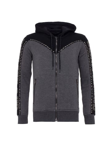 Cipo & Baxx Sweatjacke in ANTHRACITE