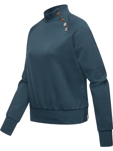 ragwear Sweatshirt Majjorka Solid in Petrol