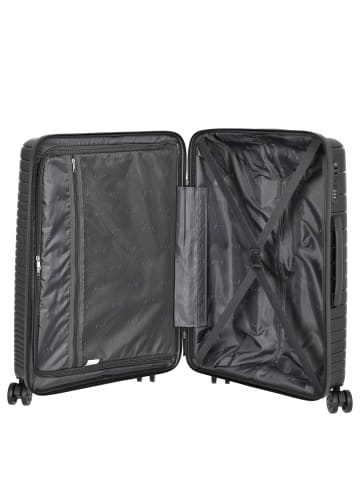 D&N Travel Line 4600 - 4-Rollen-Trolley M 65 cm (black) in schwarz