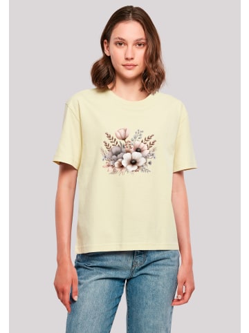 F4NT4STIC Tee Blumenstrauß Boho in softyellow