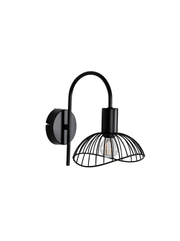 ebuy24 Wandlampe Elsa Schwarz 26 x 16 cm