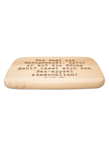 Mr. & Mrs. Panda Holzbrett Spruch Magischer Saxophon-Charme mit ... in Transparent