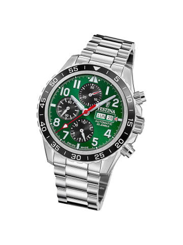 Festina Multifunktion-Armbanduhr Festina Swiss Made silber extra groß (ca. 45,8mm)
