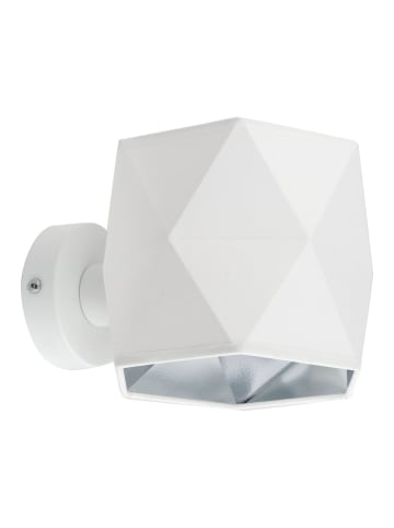 Licht-Erlebnisse Wandlampe (B)17 x (H)14 cm in Weiß Silber