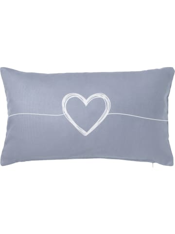 Erwin Müller Kissenhülle in grau-weiß