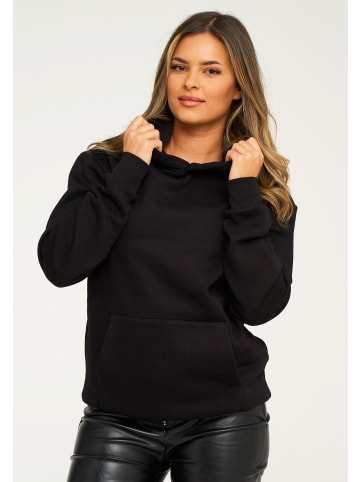 behype Kapuzenpullover - BHPERTH Basic Oversize Einfarbig in Black