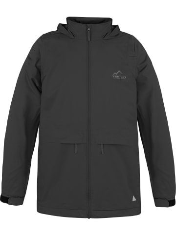 Normani Outdoor Sports Kinder Regenjacke mit Fleecefutter in Grau